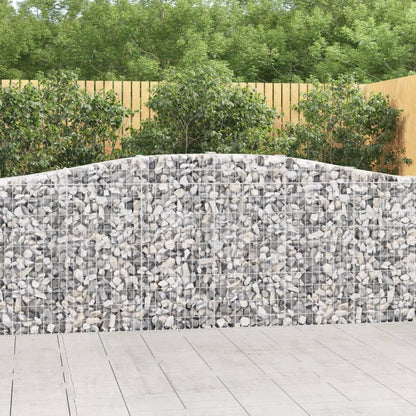 Cestas De Gaviones 9 Uds Forma De Arco Hierro 400x30x100/120 Cm_1
