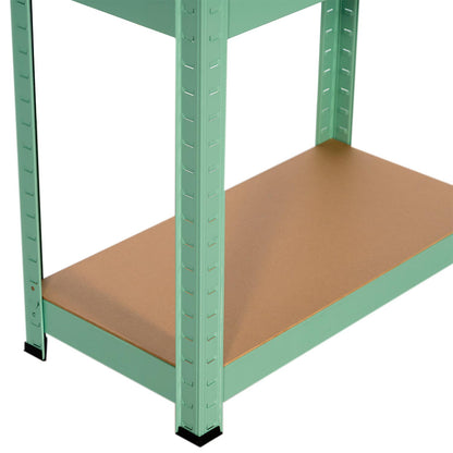 Pack 2 Estanterías Metálicas Con 4 Baldas Ajustables 148x60x30cm 240kg_3