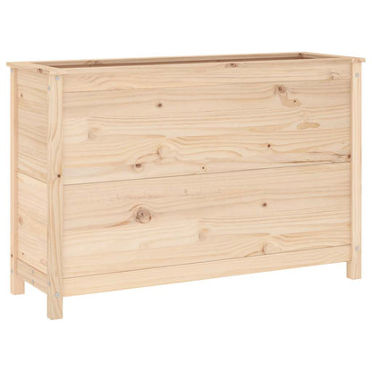 Arriate Elevado De Jardín Madera Maciza De Pino 119,5x40x78 Cm_5