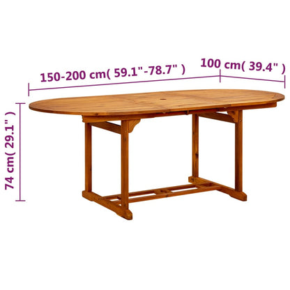 Vidaxl Juego De Comedor De Jardín 7 Pzas Madera Maciza De Acacia_2