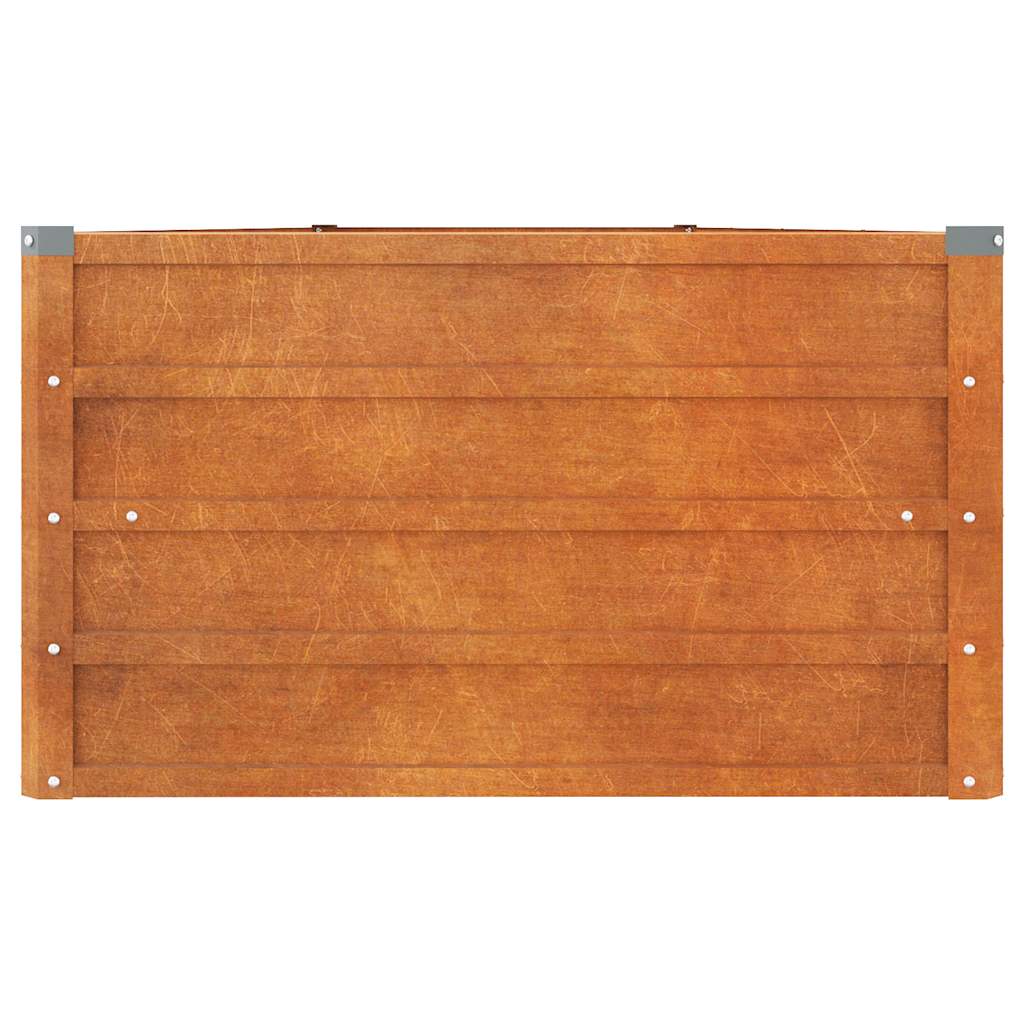 Arriate Oxidado De Acero Corten 400x80x45 Cm_4
