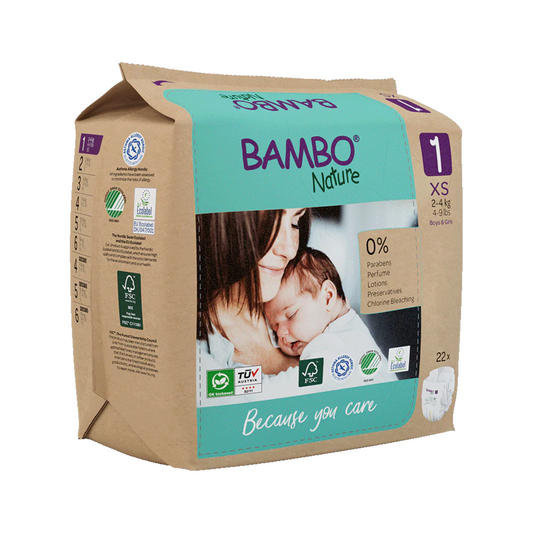Fraldas Bambo Nature T1 (2-4g) 22 unidades