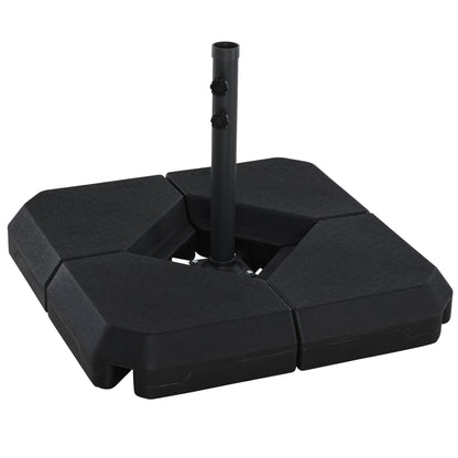 Outsunny Base Para Sombrilla Crucial De 4 Pesos Rellenables De Agua Arena_0
