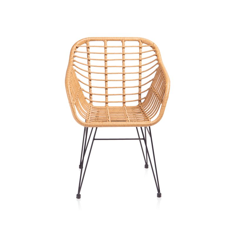 Pack 2 Sillas De Exterior Zaza Rattán, Rattan, 61 X 82 X 56_5