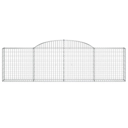 Cestas De Gaviones 6 Uds Forma De Arco Hierro 300x30x80/100 Cm_3