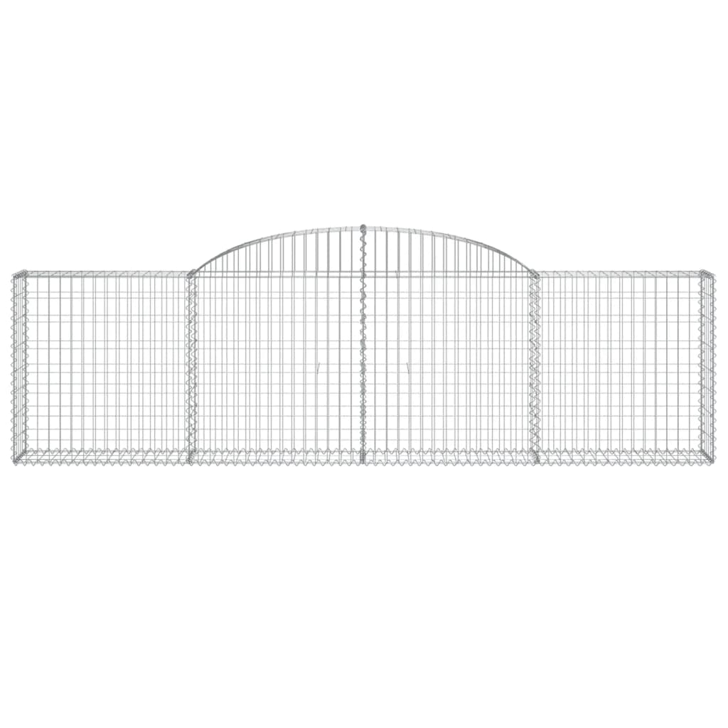 Cestas De Gaviones 30 Uds Forma De Arco Hierro 300x30x80/100 Cm_3
