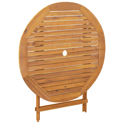 Set De Comedor Jardín 5 Pzas Polipropileno Madera Maciza Negro / Vetonek_1