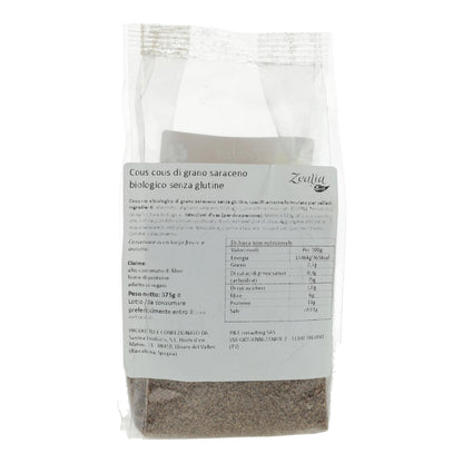 Cuscuz de Trigo Sarraceno Biológico Sem Glúten Zealia 375 gr