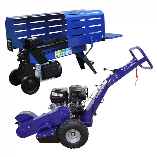 Cortadora De Troncos 5t Y Destoconadora De Tocones 13hp Motor Eléctrico Hidráulico 2000w_0