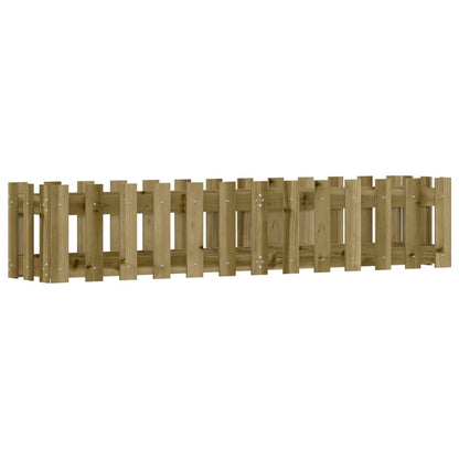 Arriate Elevado Jardín Valla Madera Impregnada Pino 150x30x30cm_3
