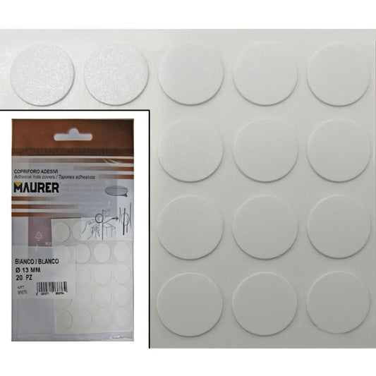 Tapatornillos Adhesivos Blanco (blister 20 Unidades)_0