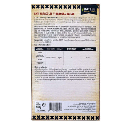 Batlle Bio Repelente anti-lesmas e caracóis 500g