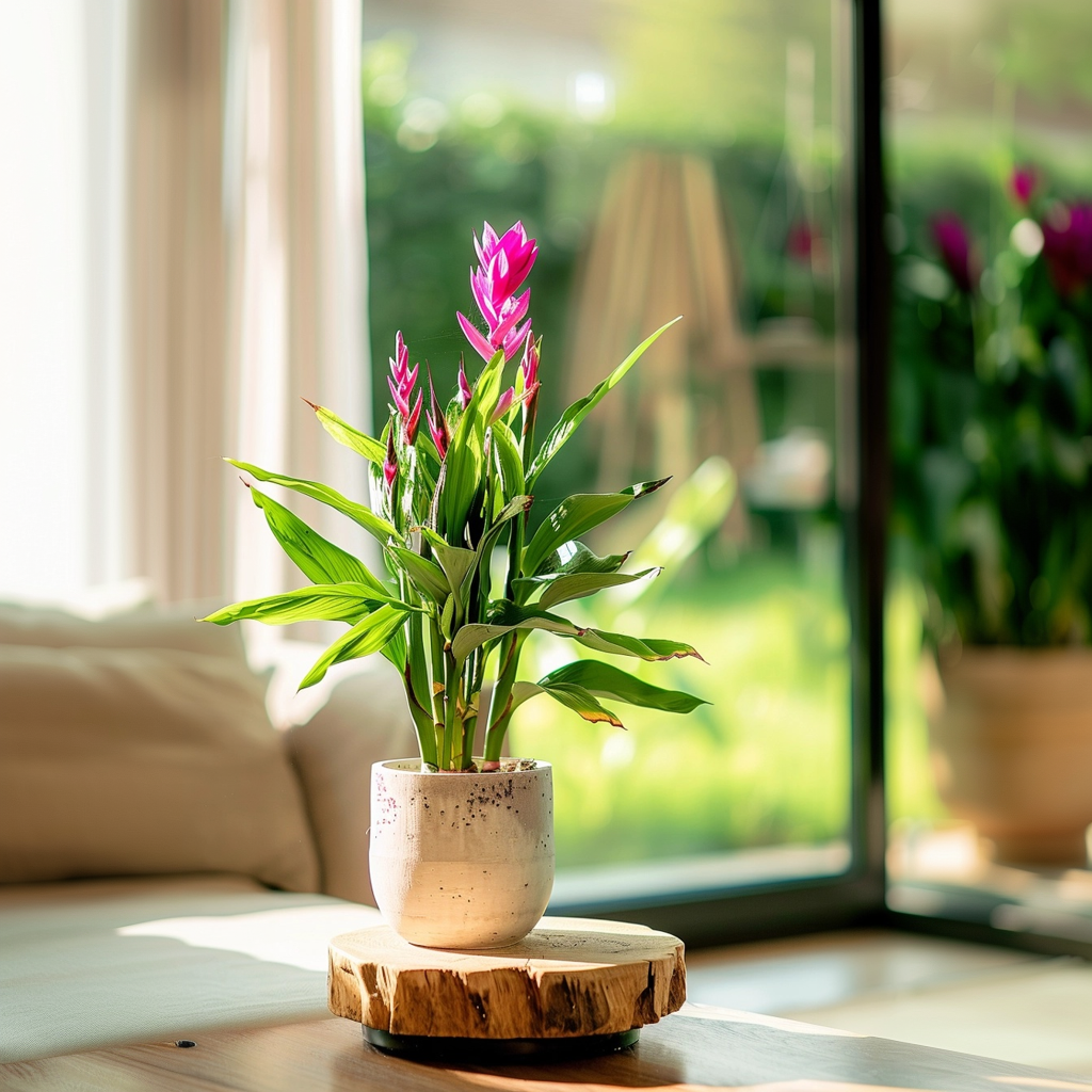 Tulipán De Siam - 4 Pzs - Curcuma 'siam Splash' - Altura 40-60cm - ⌀13cm_1
