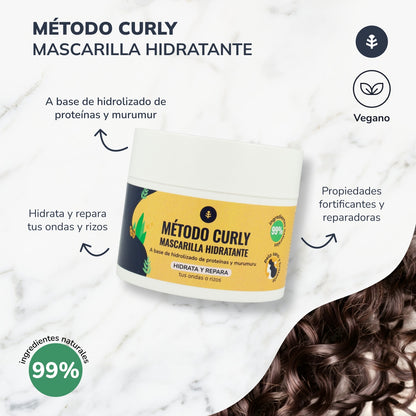 Pacote Método Cacho: champô, máscara e leave-in Planeta Huerto