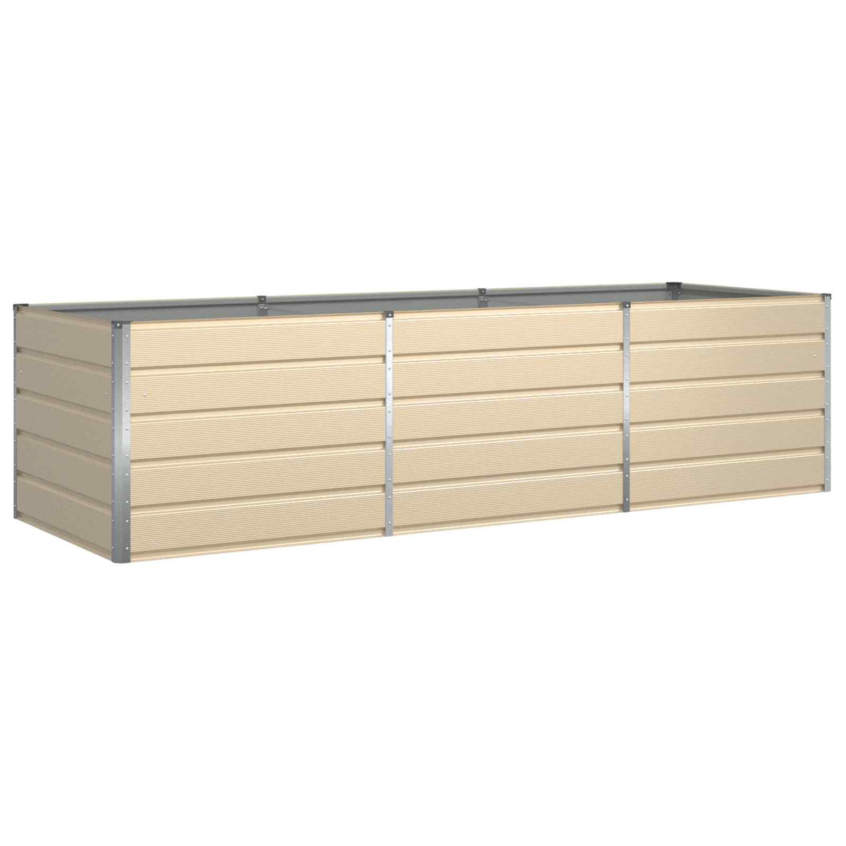 Jardinera Marfil 290 X 100 X 75 Cm Acero Galvanizado_0