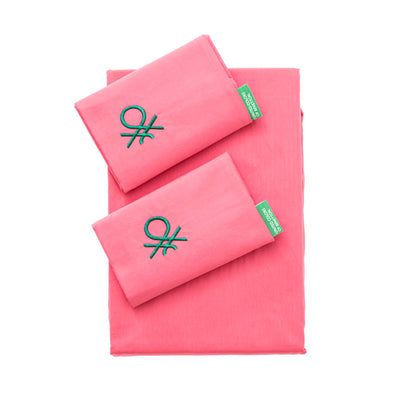 Set 4pzs Sabana King: Sabana Plana (240x290cm C/ Dobladillo Simple 5cm) + Sabana Bajera (175x200+25cm Flap) + 2 Funda De Almohada (50x80cm) 100% Algo_0