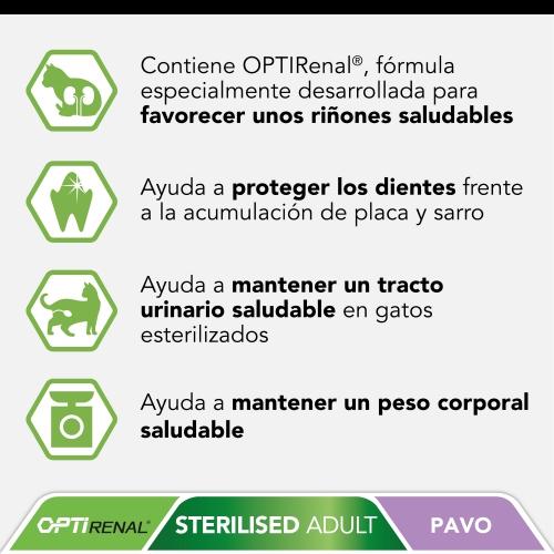 PRO PLAN Gato esterilizado OPTIRENAL Peru 10kg