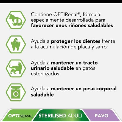 PRO PLAN Gato esterilizado OPTIRENAL Peru 10kg