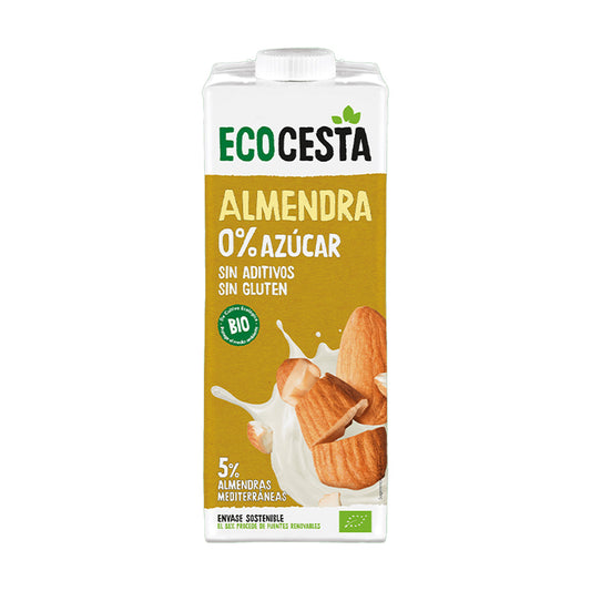 Bebida de Amêndoa Biológica 0% Açúcar, 1L Ecocesta