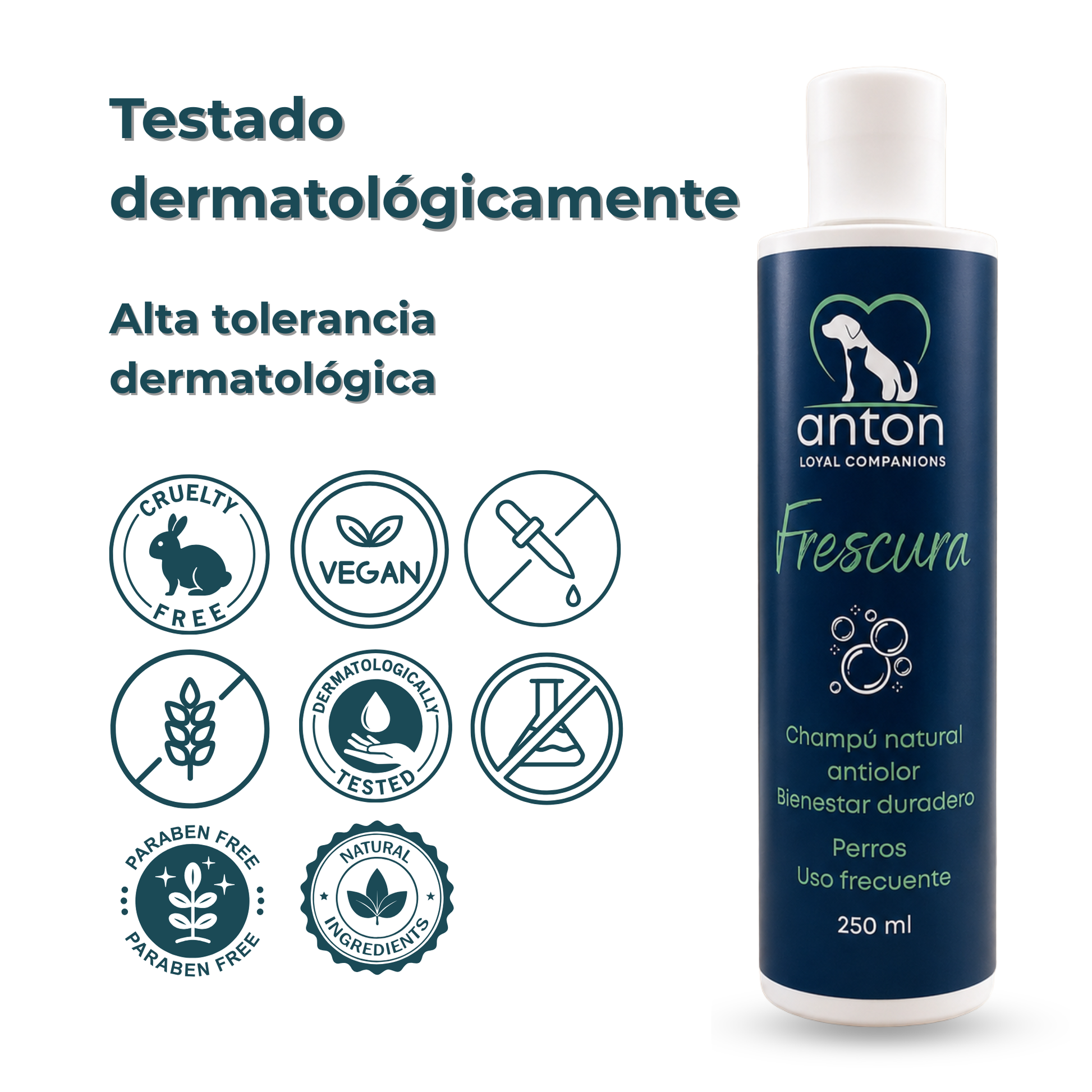 Champú natural para el control de olores en perros – 250 ml_5