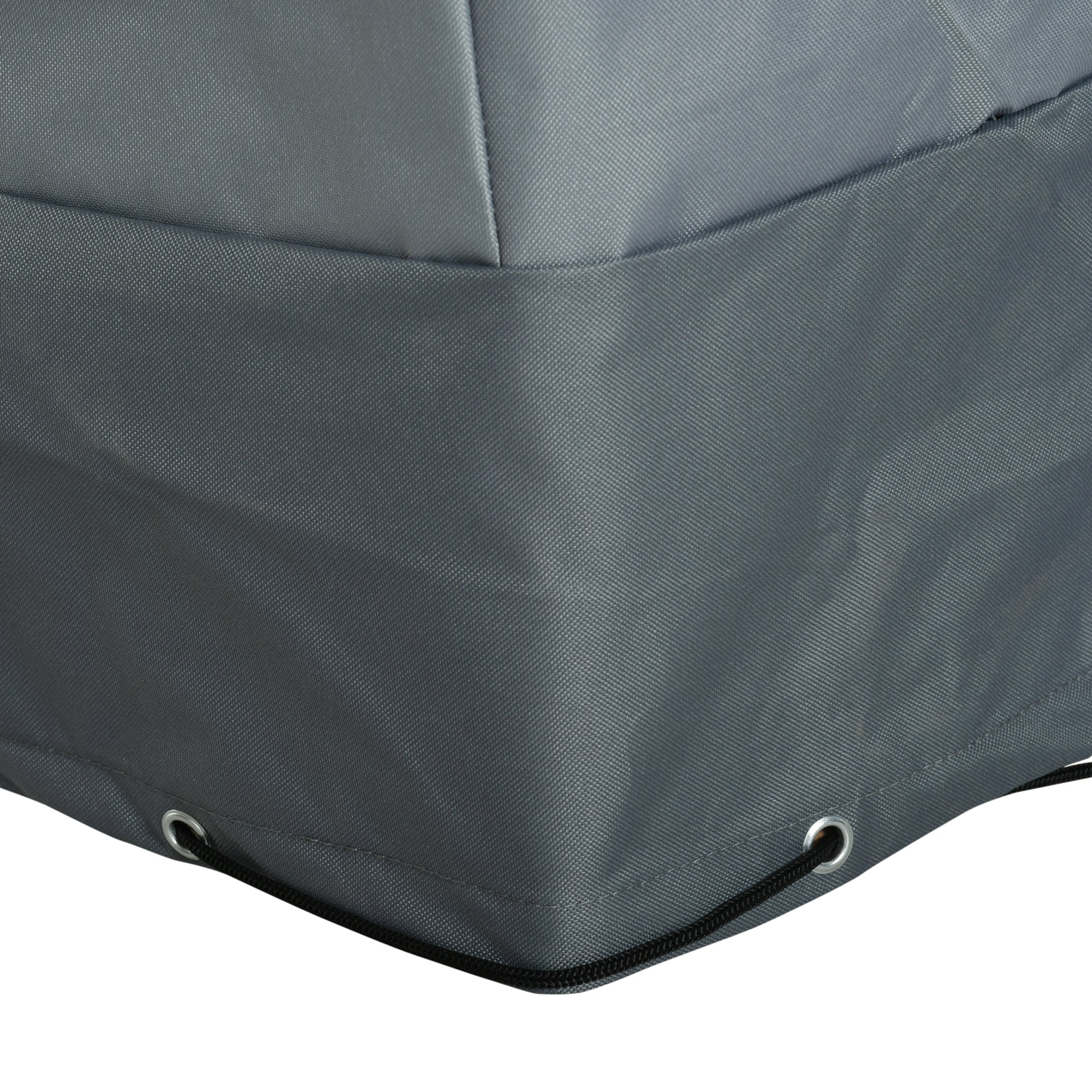 Outsunny Funda Protectora Para Muebles Jardín Tela Oxford 600d Impermeable Gris_3