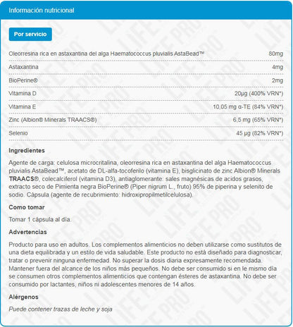 Astaxanthin Astanova (astaxantina) - 90 Cápsulas - Antioxidantes - Lifepro_5