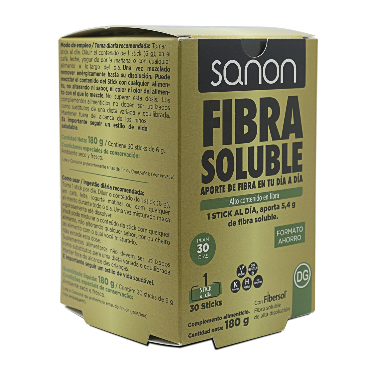 SANON fibra solúvel 30 sticks