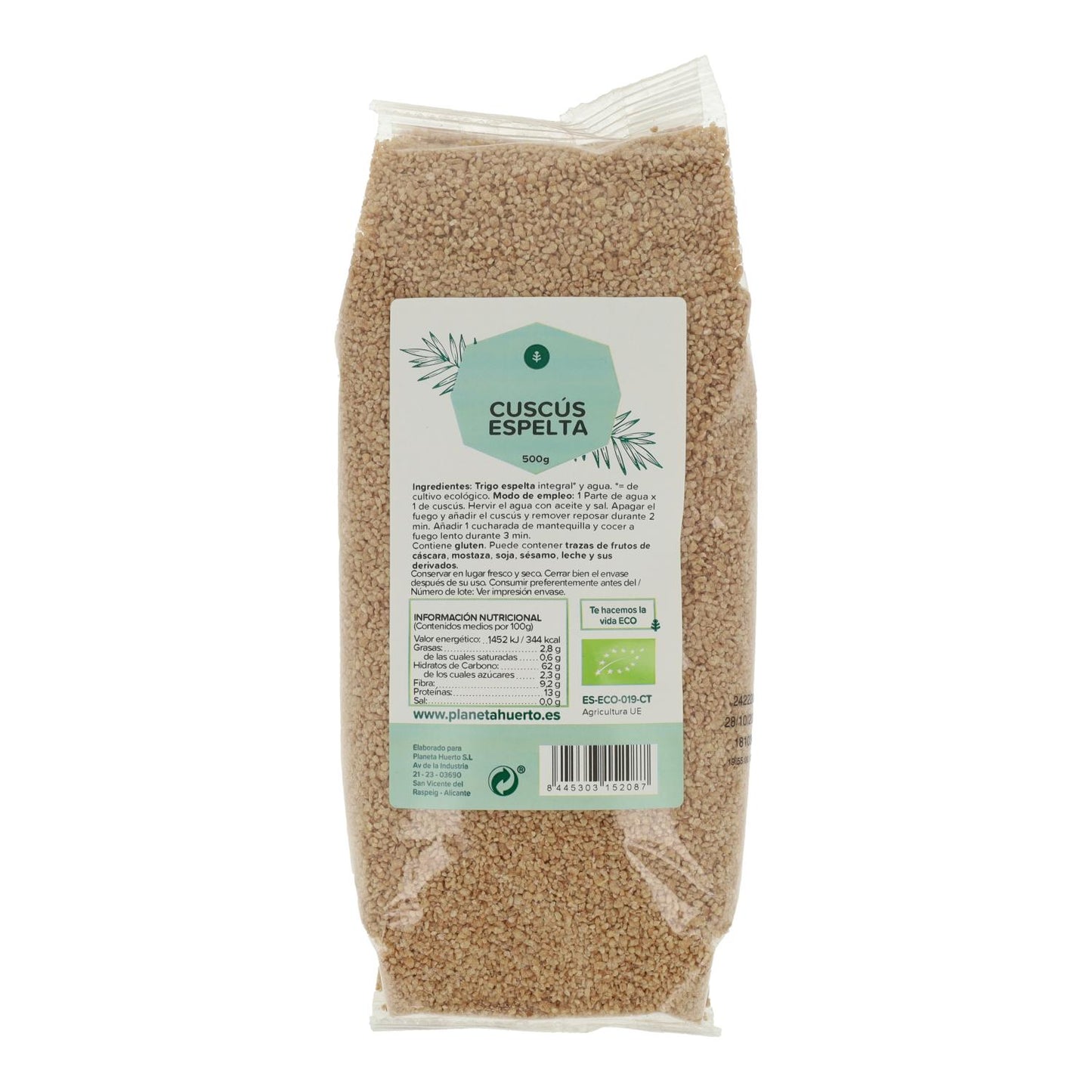 Planeta Huerto ECO Cuscuz de Espelta 500 g