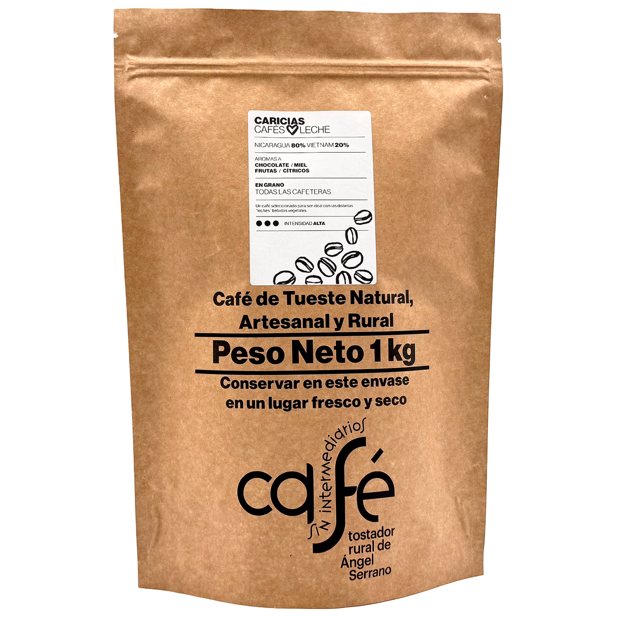 Cafe Sin Intermediarios Café Nicaragua Caricias En Grano 1 Kg_0