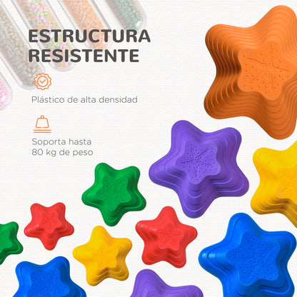 Outsunny Piedras De Equilibrio Para Niños Apilables Estilo Estrella De Mar 11 Piezas_5