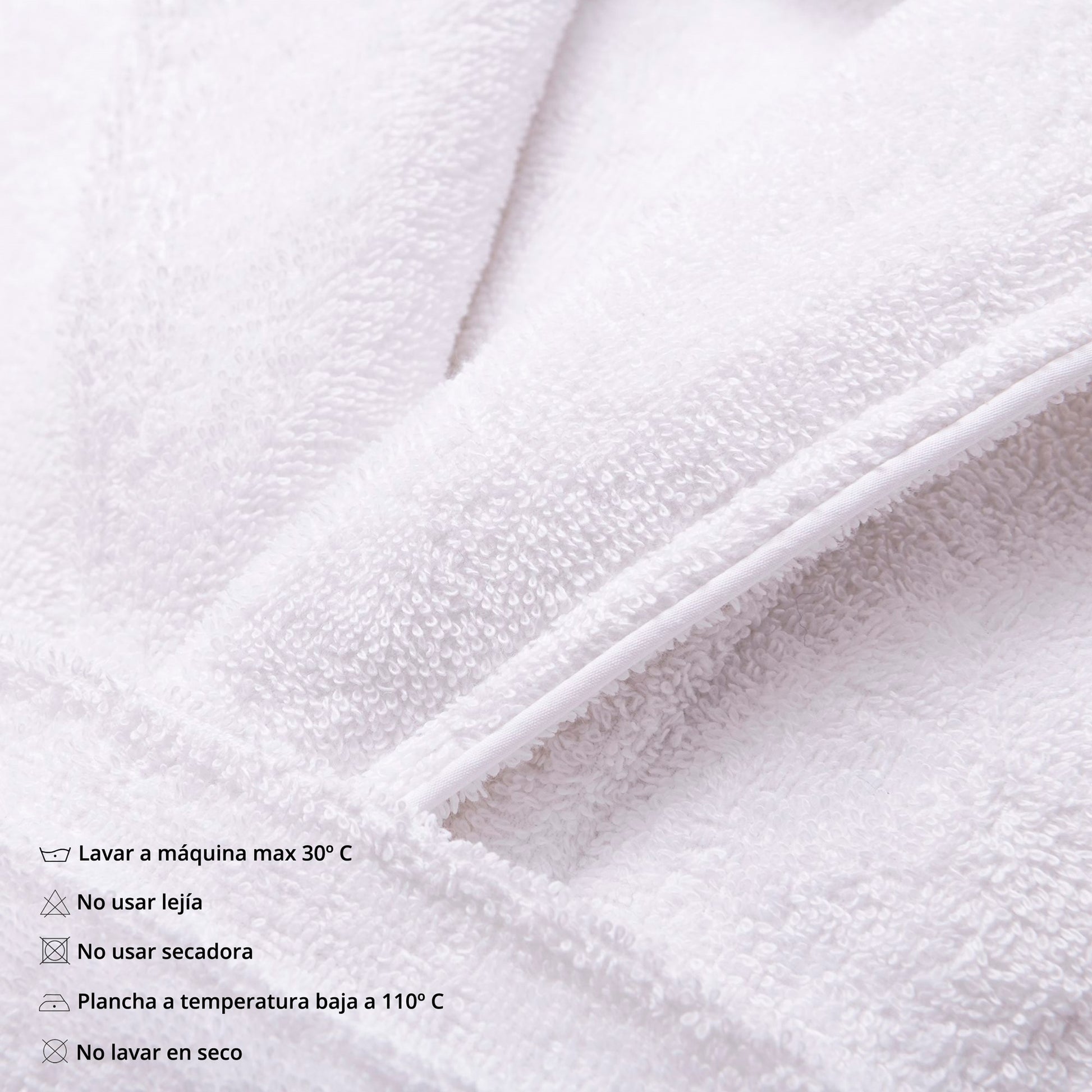 Albornoz L/xl 100% Algodón 360gsm Blanco Scalpers Home