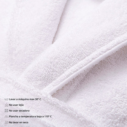 Albornoz S/m 100% Algodón 360gsm Blanco Scalpers Home