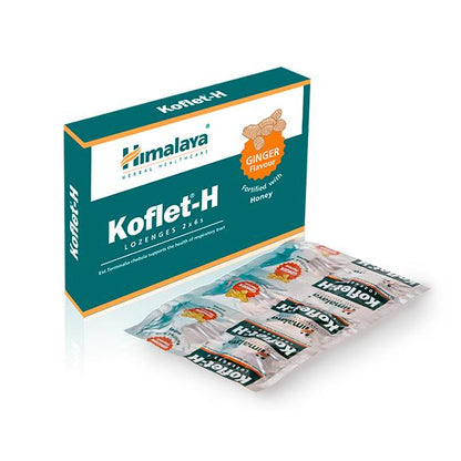 Pastilhas para a garganta Himalaya Koflet Laranja, 12 unidades