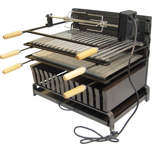 Kit de frango com gaveta aberta para churrasco Imex El Zorro