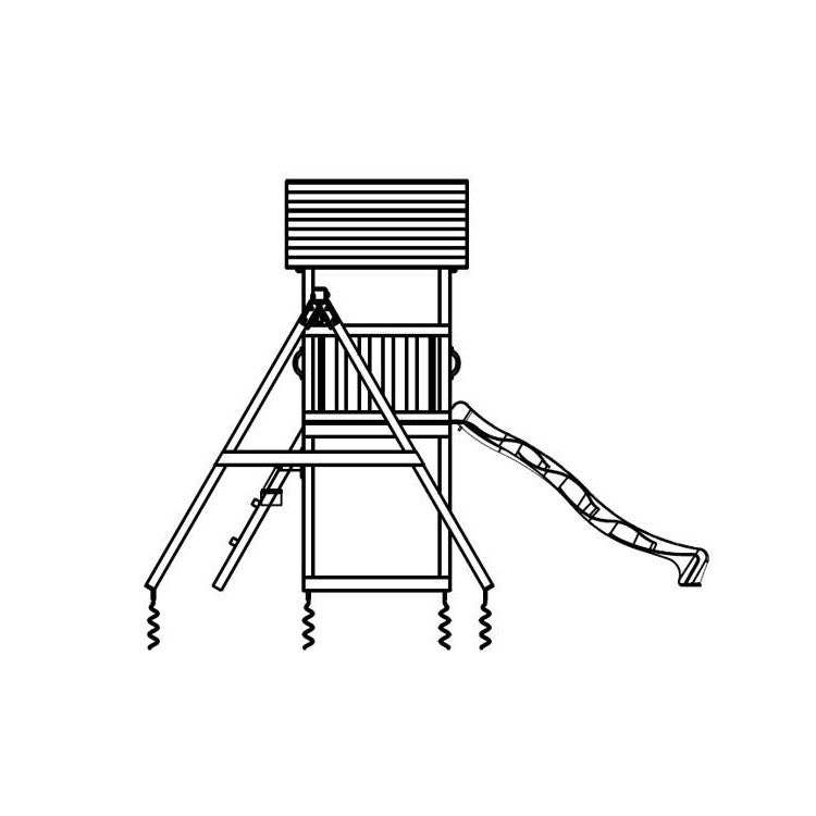 Parque Infantil Masgames Kiosk L Con Columpio Individual._3