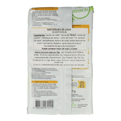 Bolachas Wafer Bisson Limão Gaufretes 190 g