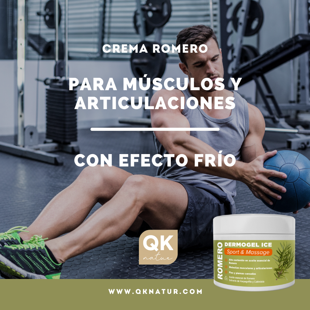 QKnatur - Gel Crema Romero - Alivia Y Calma Las Molestias Musculares Y De Articulaciones - 300ml - Con Aceite De Romero_1
