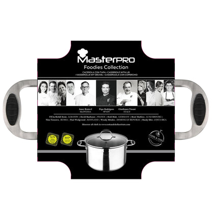 Stock Pot 28x16.5cm 9,8l Acero Inox Ind C/tapa Foodies Mp_3