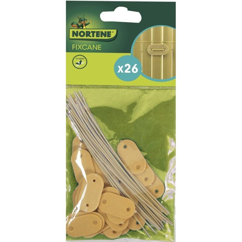 Fixadores de palhetas naturais Nortene Fixcane, 26 unid.