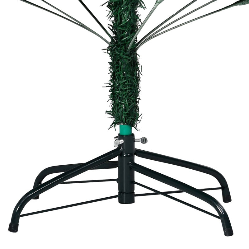 Vidaxl Árbol De Navidad Con Luces Y Ramas Gruesas Verde 180 Cm_5