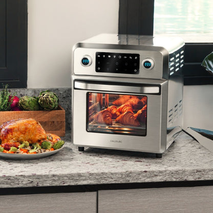 Cecotec Horno De Aire Caliente Bake&fry 1400 Touch Steel. 1700 W Capacidad 14 Litros Convección Pantalla Táctil 9 Funcio_2