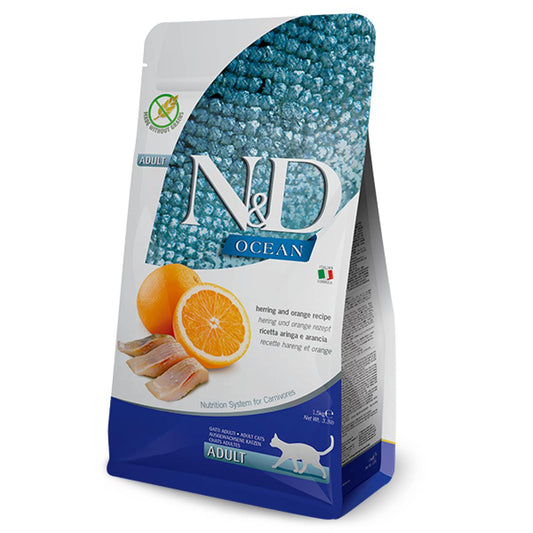 Ração para gatos ND Ocean Herring Farmina 10 kg