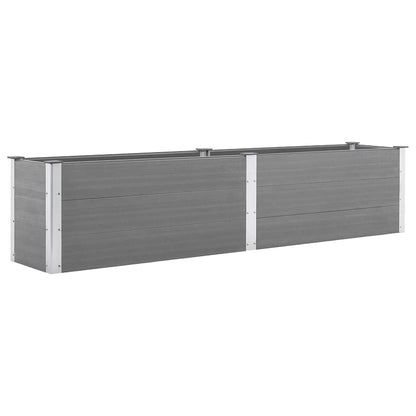 Arriate De Wpc Gris 250x50x54 Cm_0