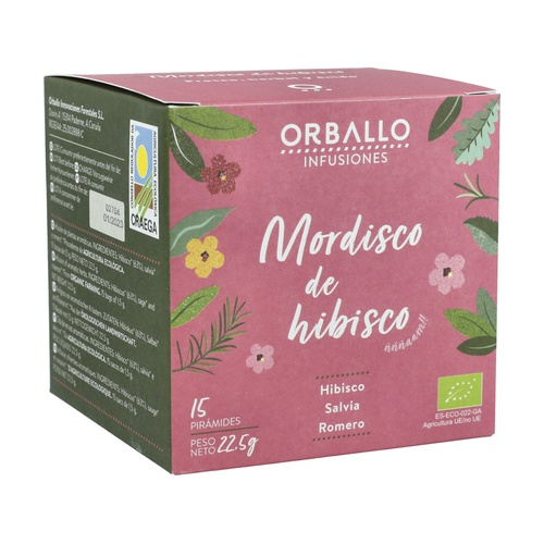 Infusão Orgânica de Hibisco, 15 Pirâmides