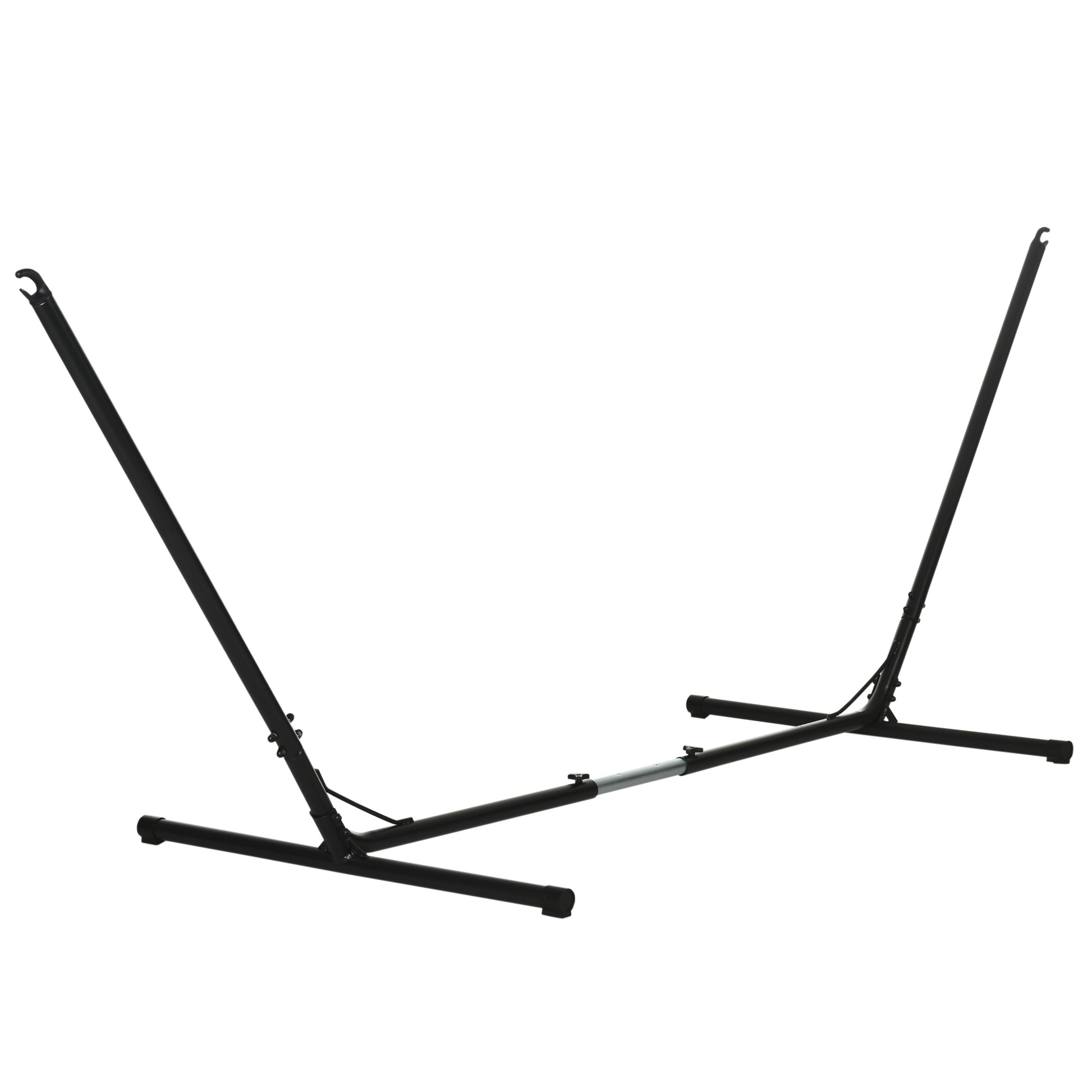 Outsunny Soporte Para Hamaca Jardín Ajustable Estructura De Metal_0