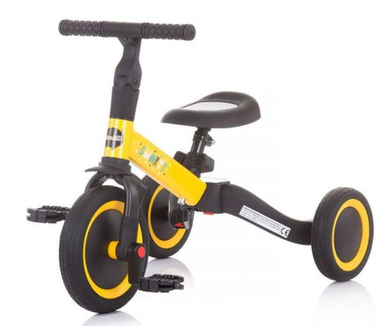 Triciclo Convertible En Bicicleta Con Pedales Smarty Yellow_0