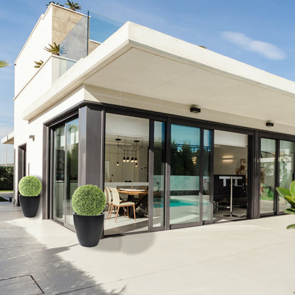 Macetero De Polietileno Por Rotomoldeo Color Antracita 40x40 Cm