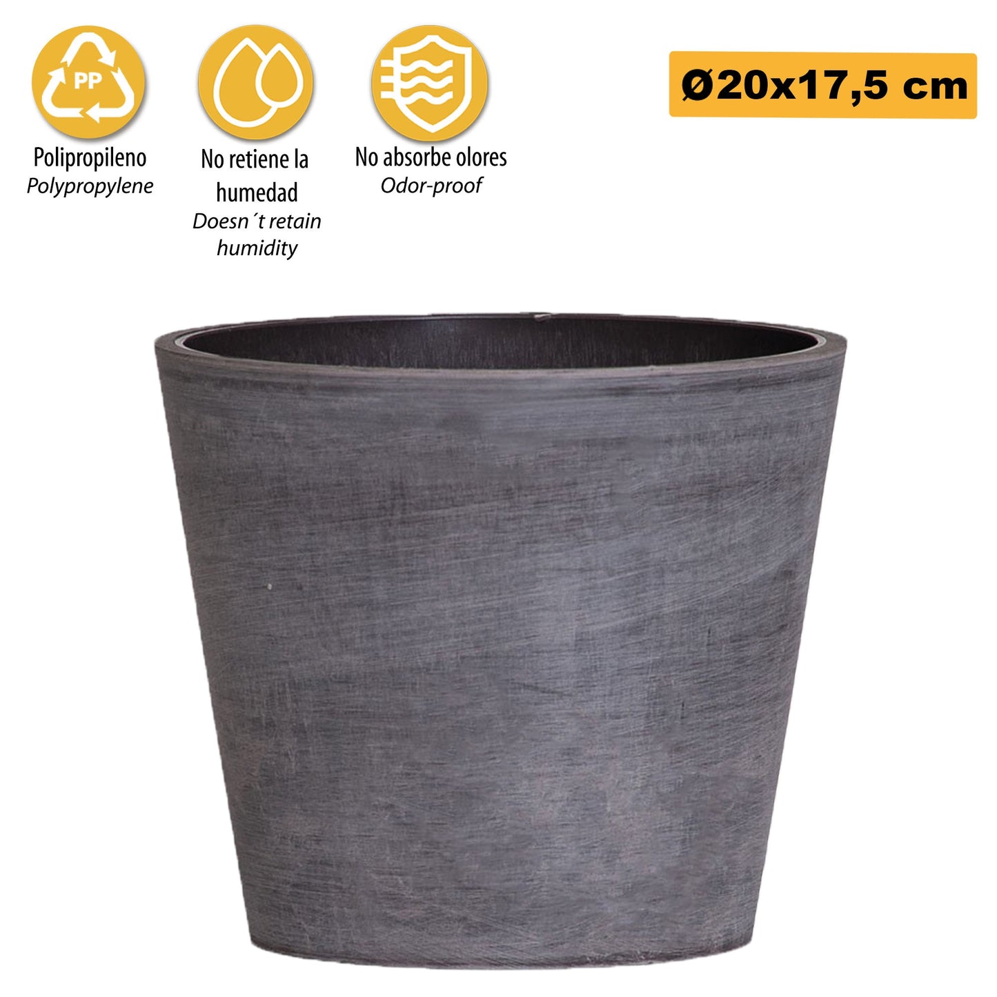 Maceta Tipo Cono Truncado Ø 20 Cm_2