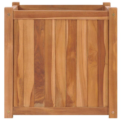 Arriate Elevado Madera Maciza De Teca 50x50x50 Cm_0