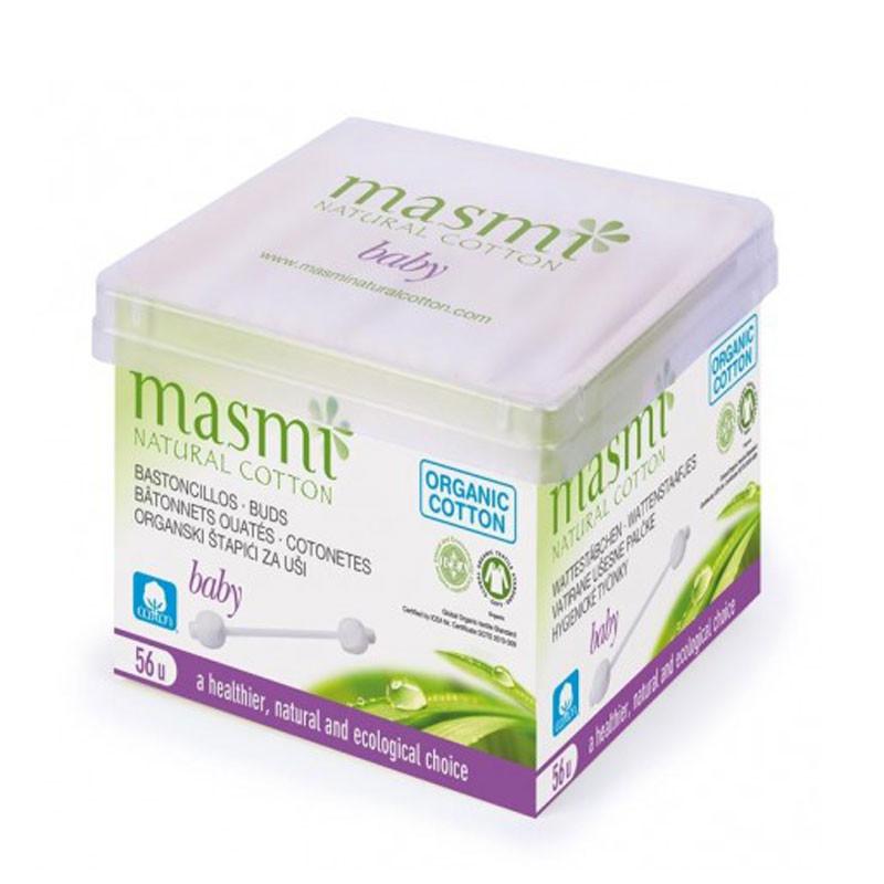 Cotonetes Masmi para bebé, 65 unidades